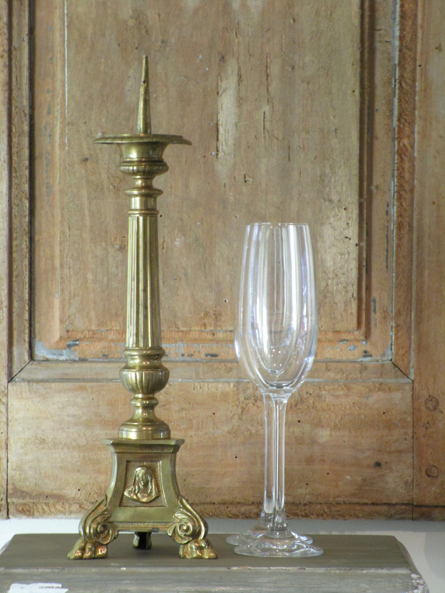 19th century candlestick from a French church