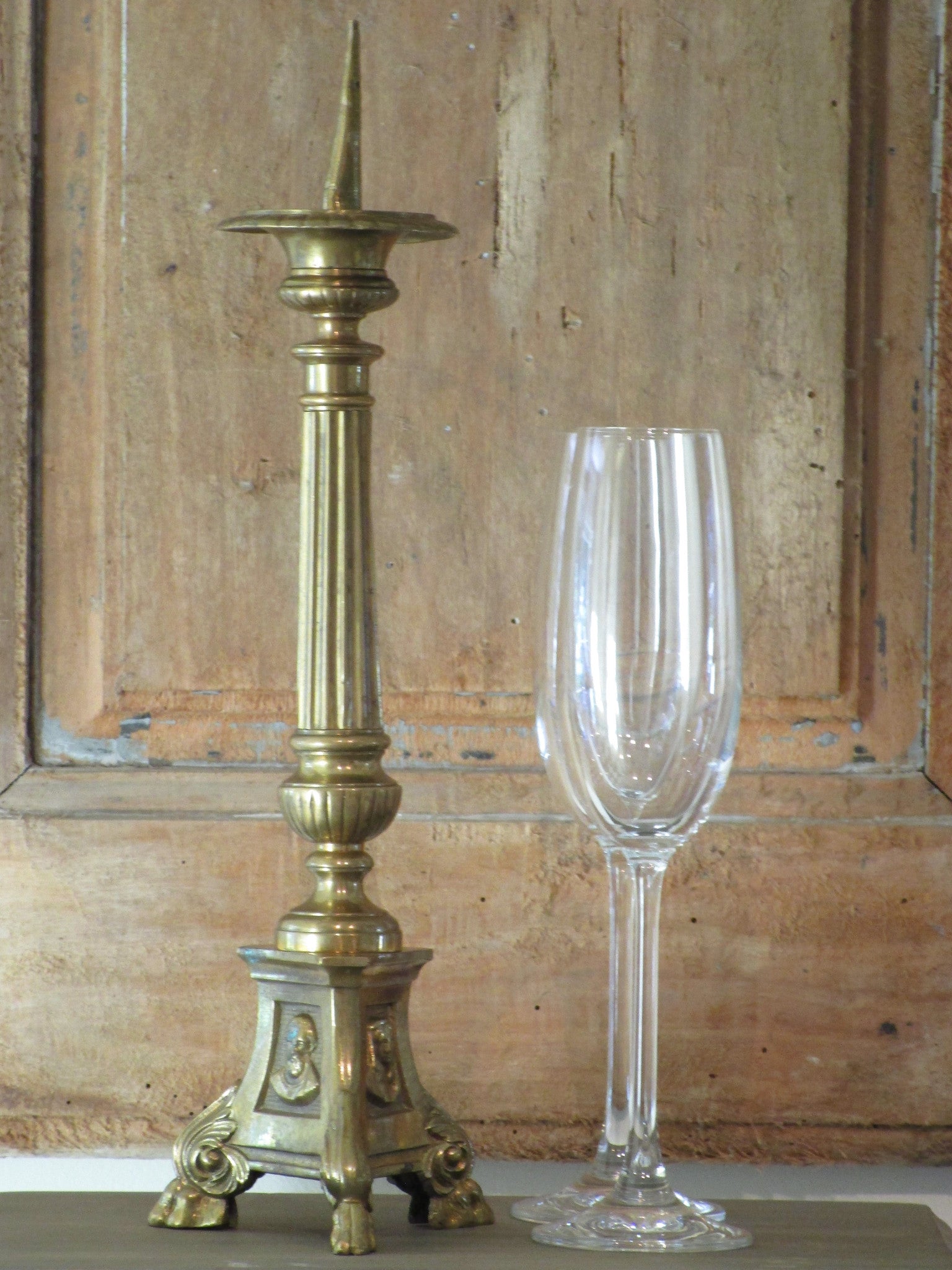 19th century candlestick from a French church