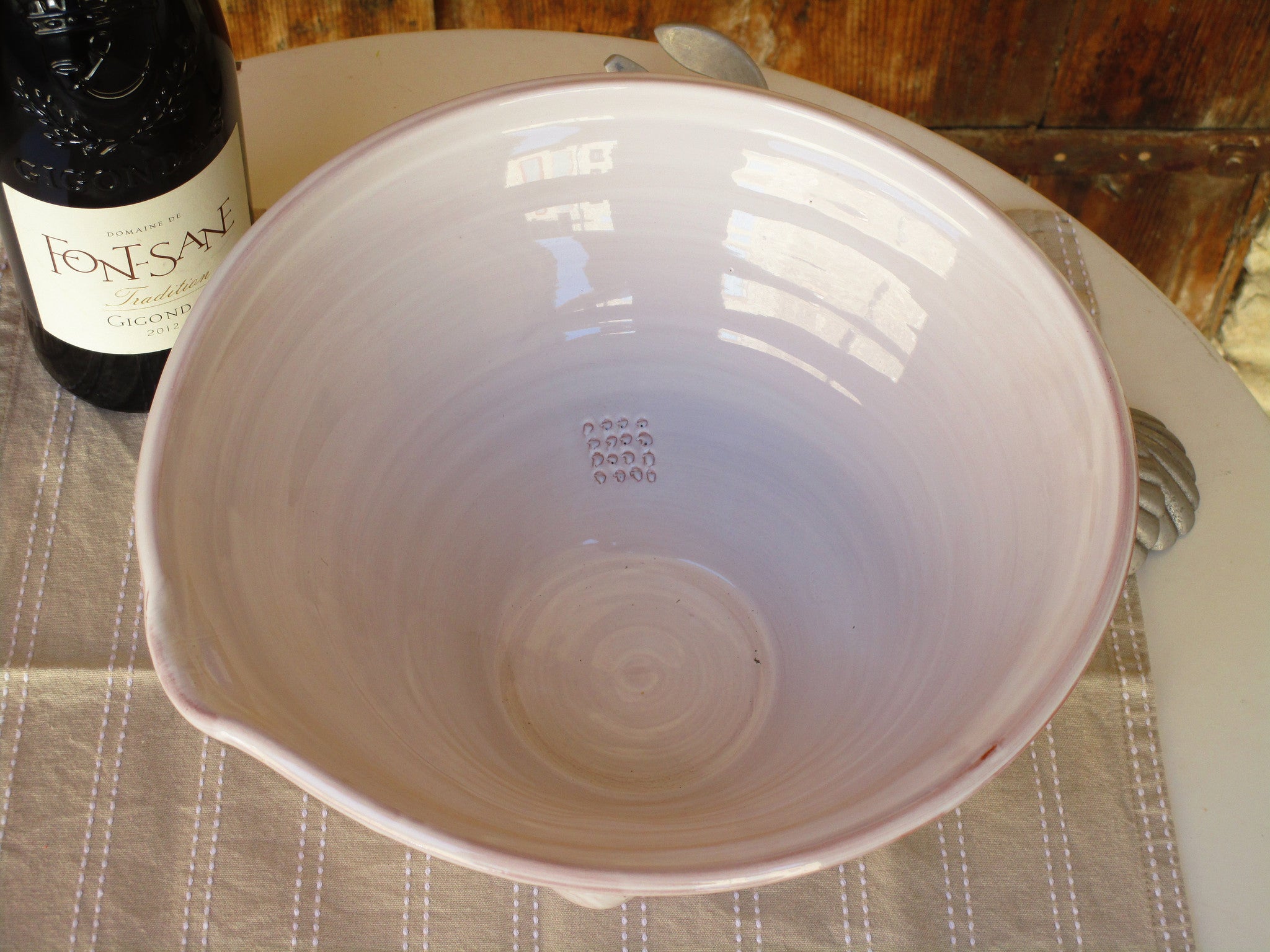 Traditional Salad Dressing Preparation Bowl