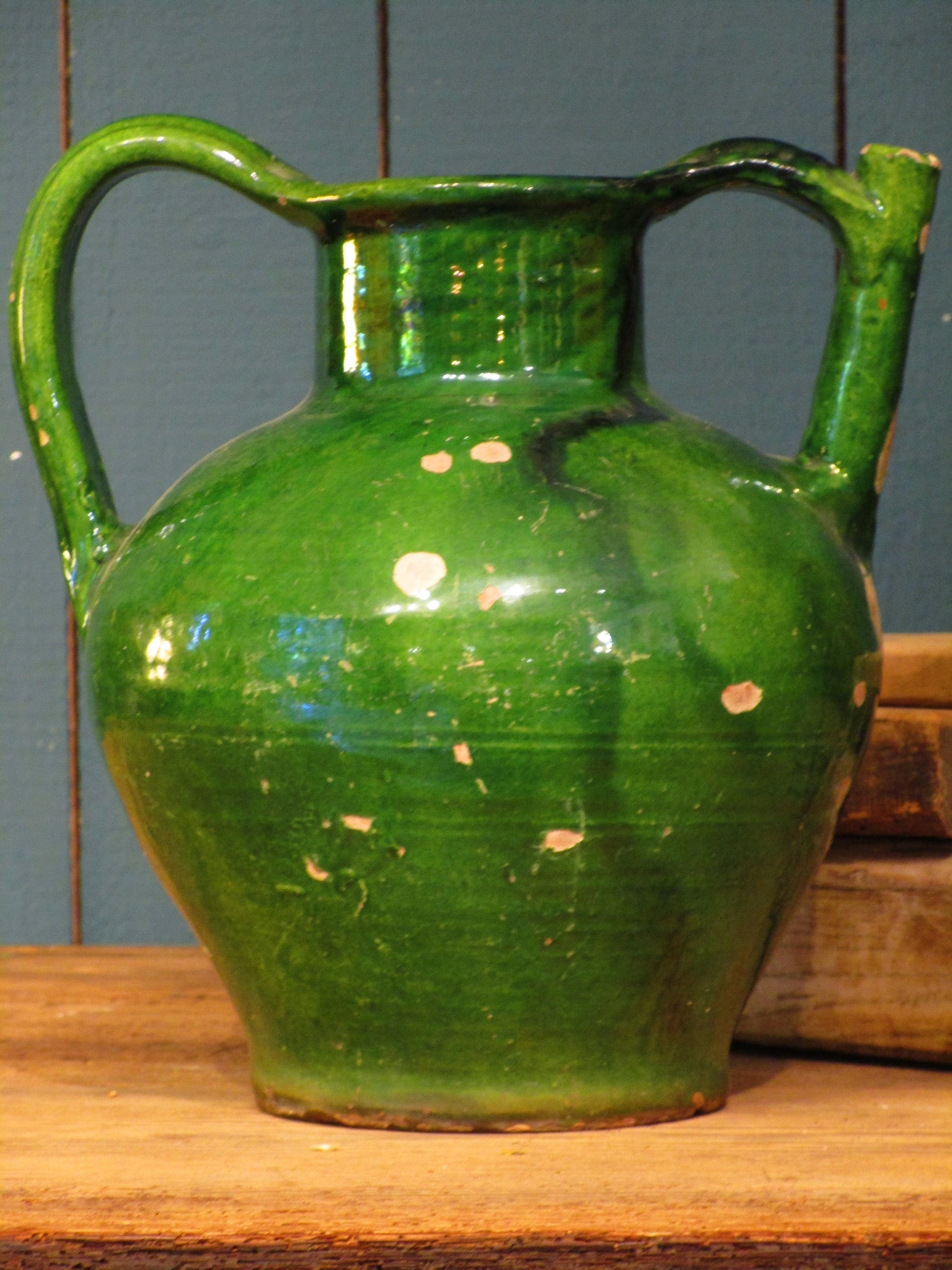 Green jug from Languedoc Roussillon