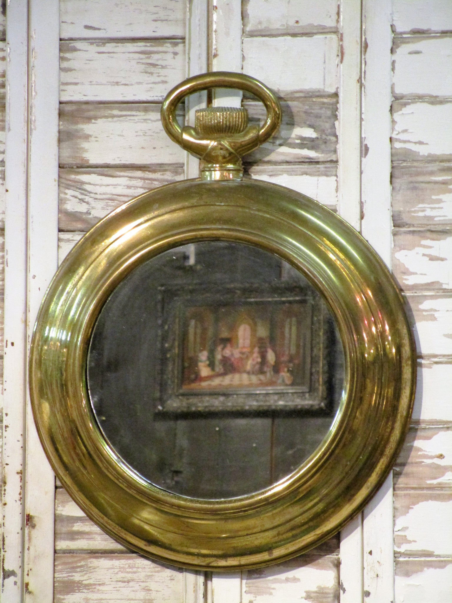 Round horlogerie mirror from a French watchmaker