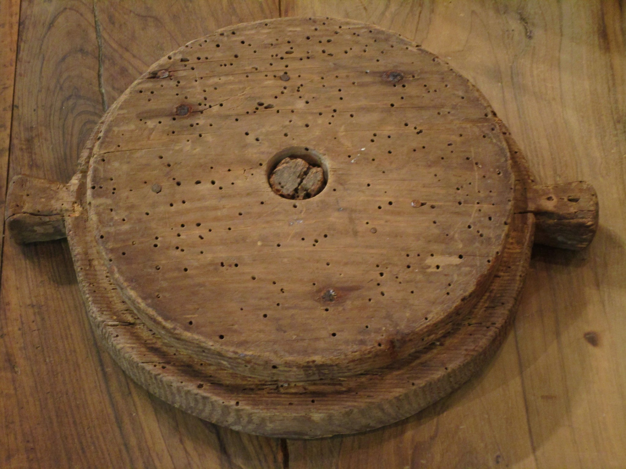 French stoneware pot with original lid