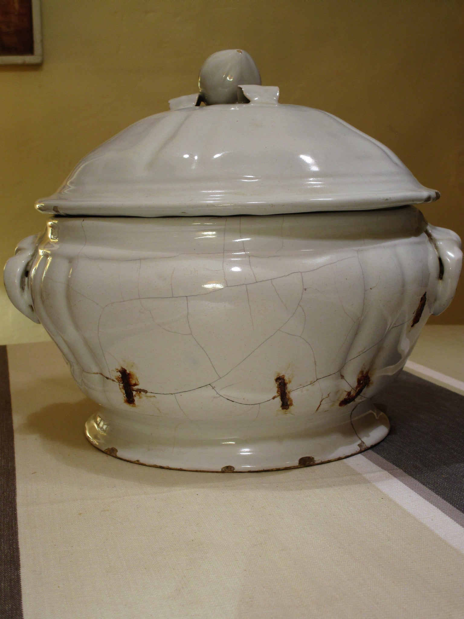 18th century French soup tureen - ironstone