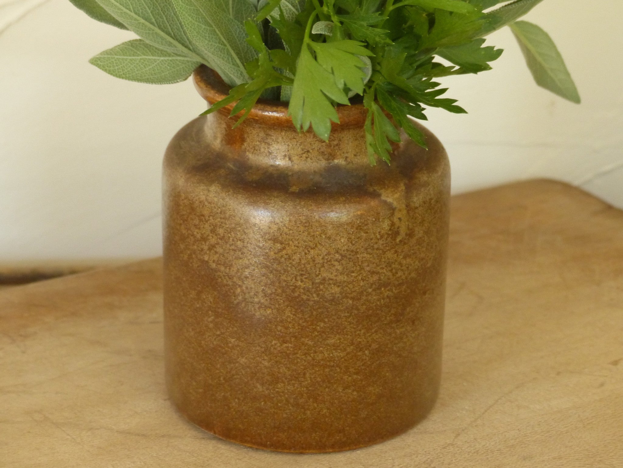 Vintage stoneware jars