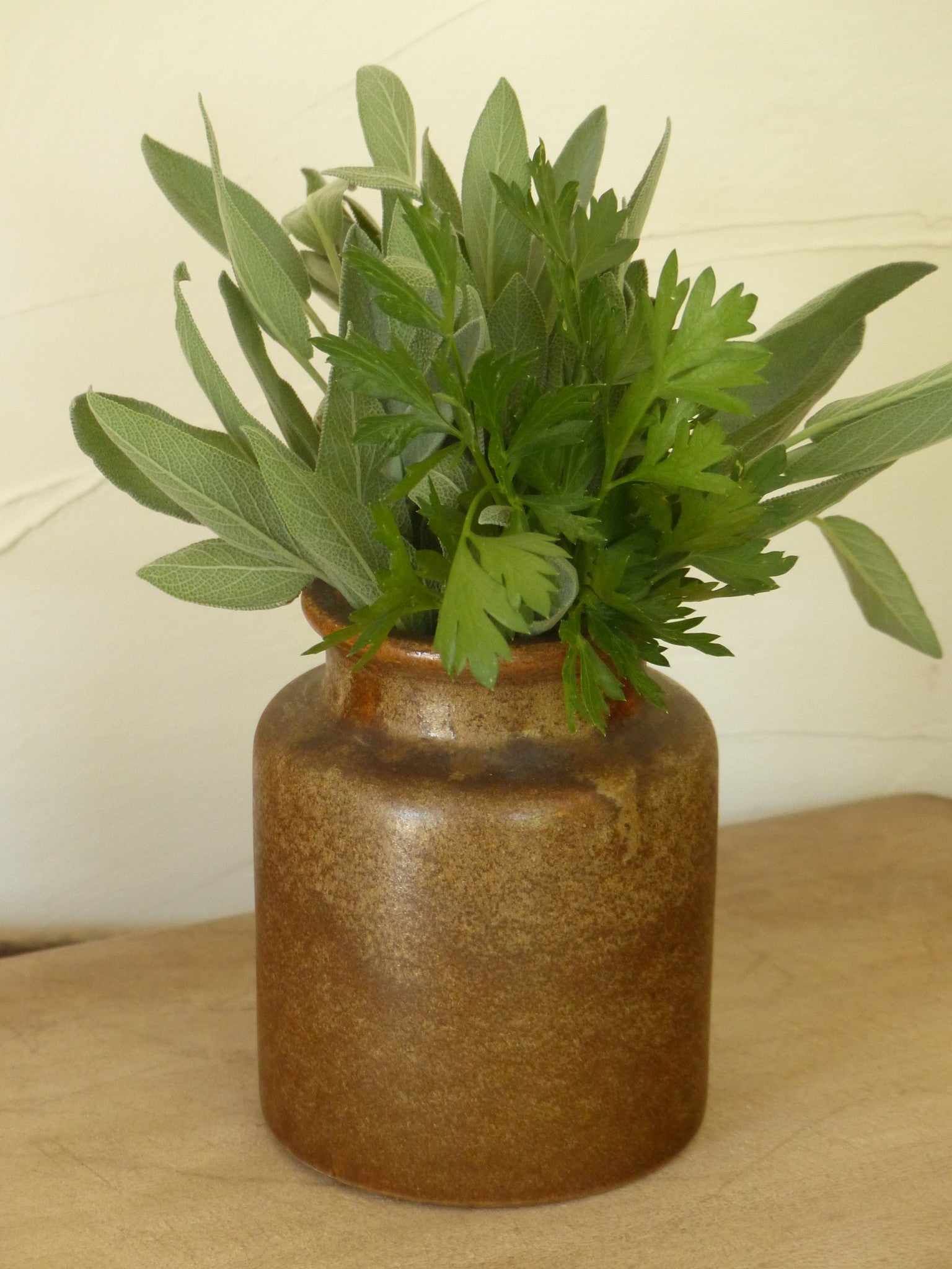 Vintage stoneware jars