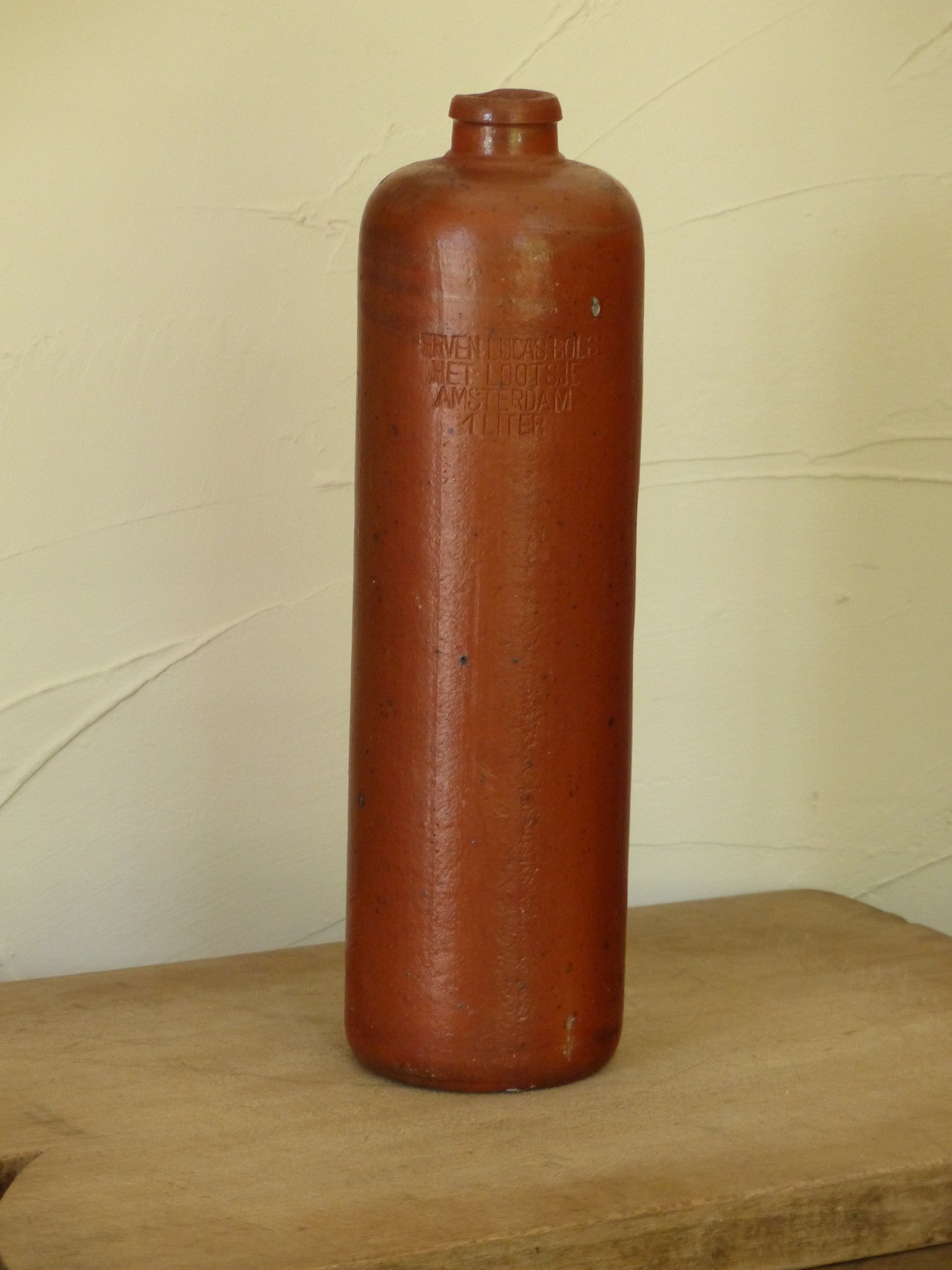 Vintage stoneware liqueur bottles