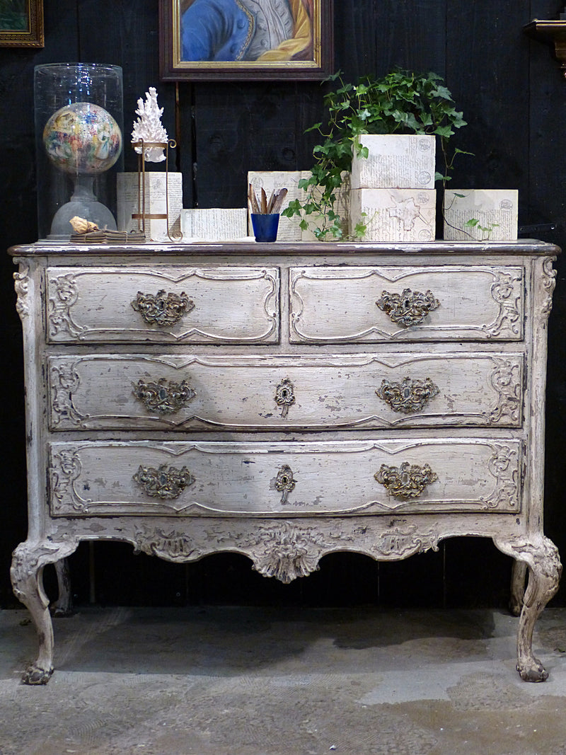 19th century grande commode with four drawers