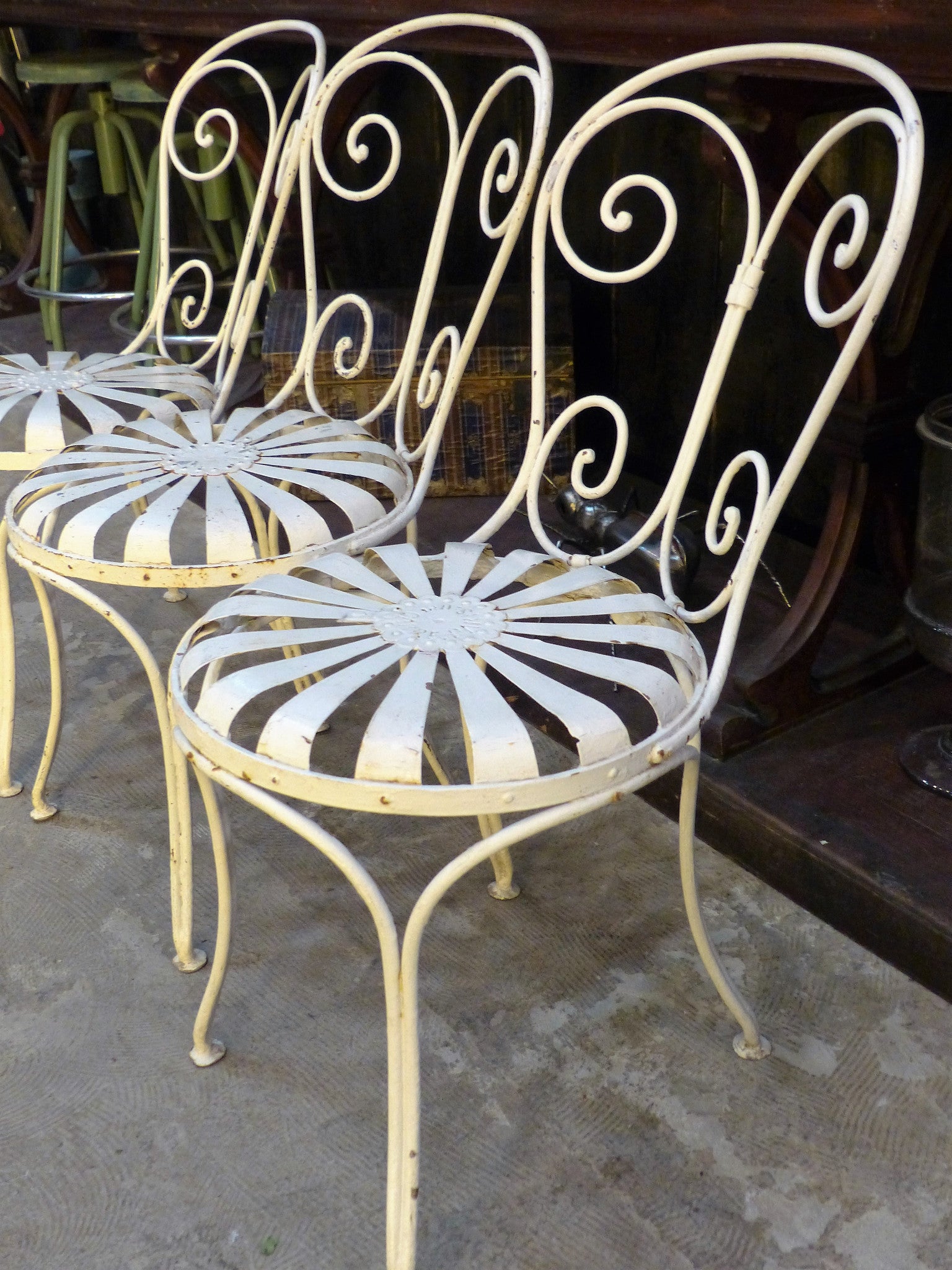 Set of French garden chairs