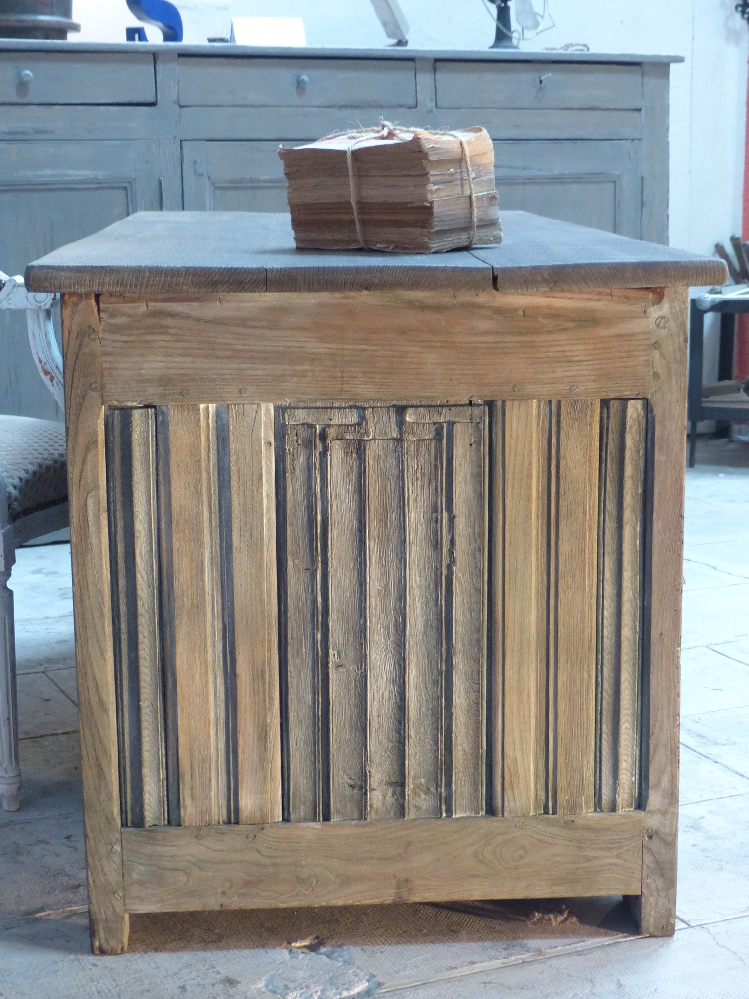 Rustic 17th century French oak desk