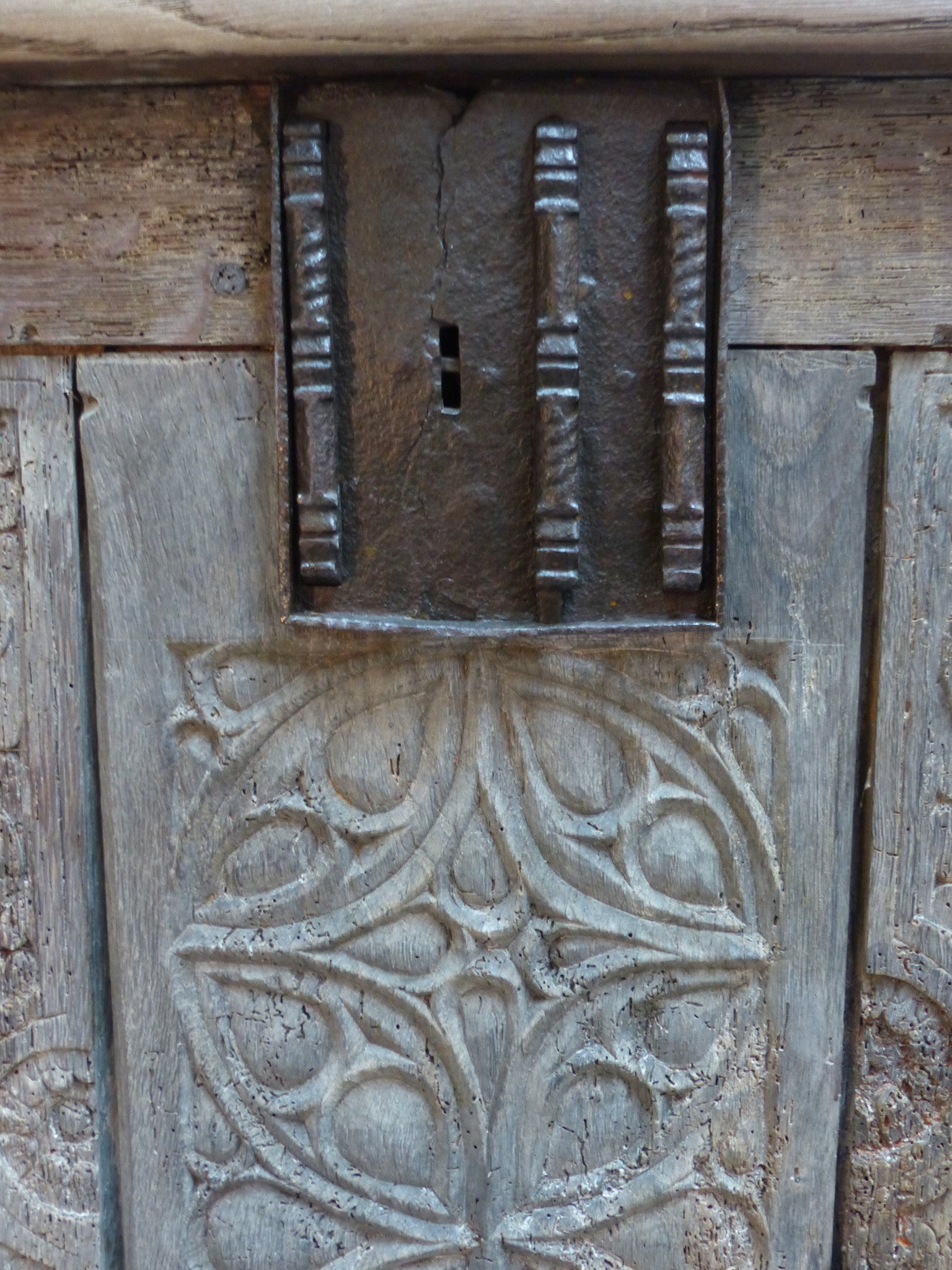 Rustic 17th century French oak desk