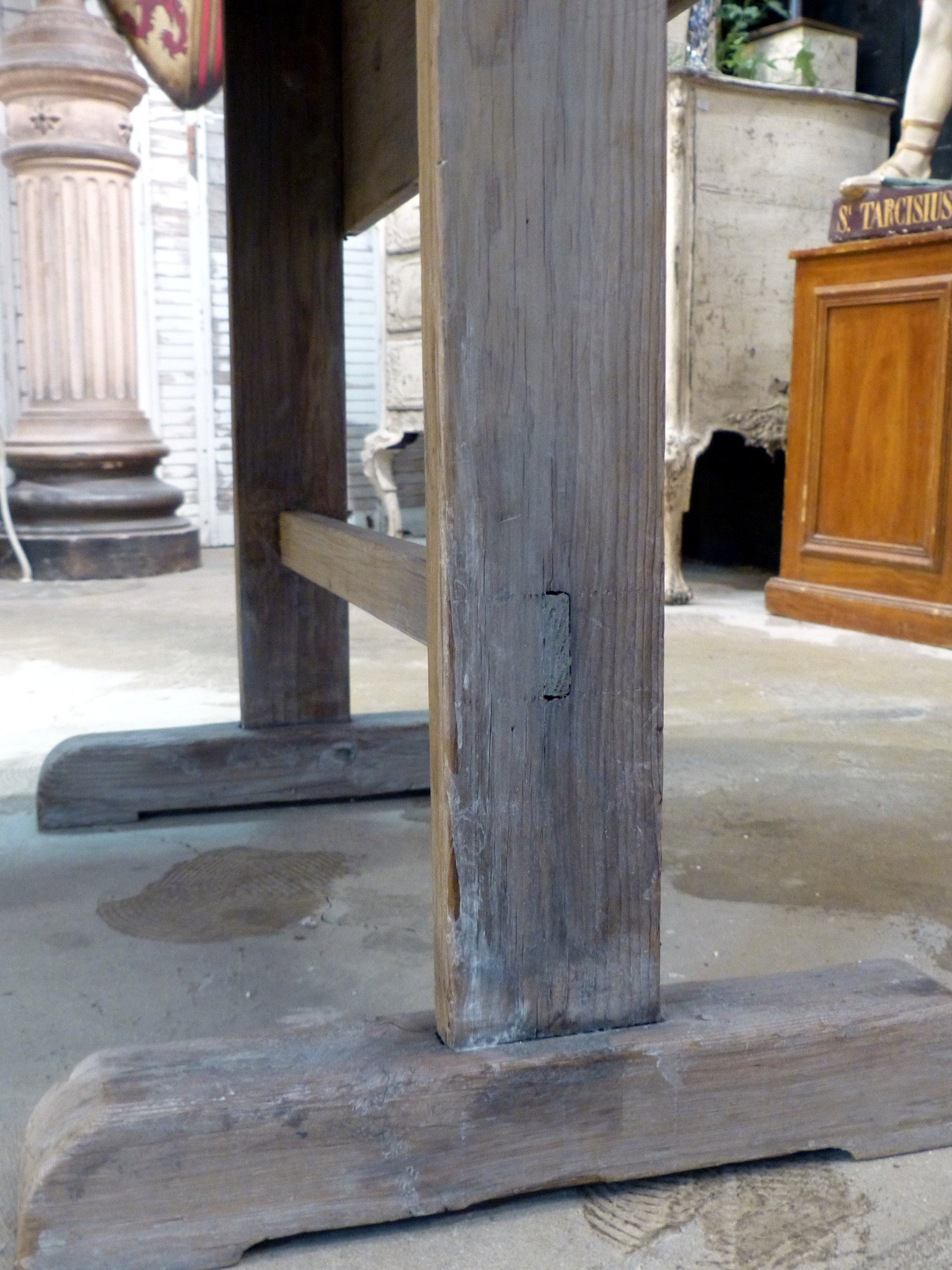 Large rustic farm table from Beaujolais