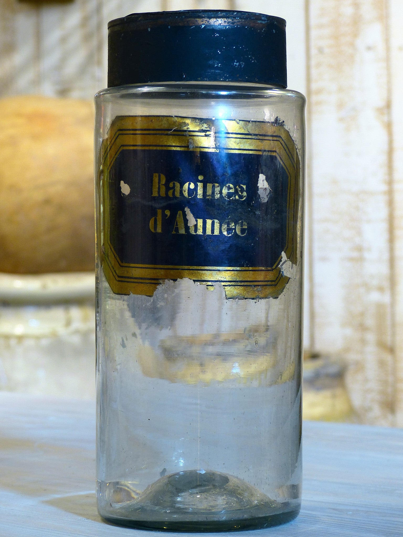 Large French Apothecary glass jar