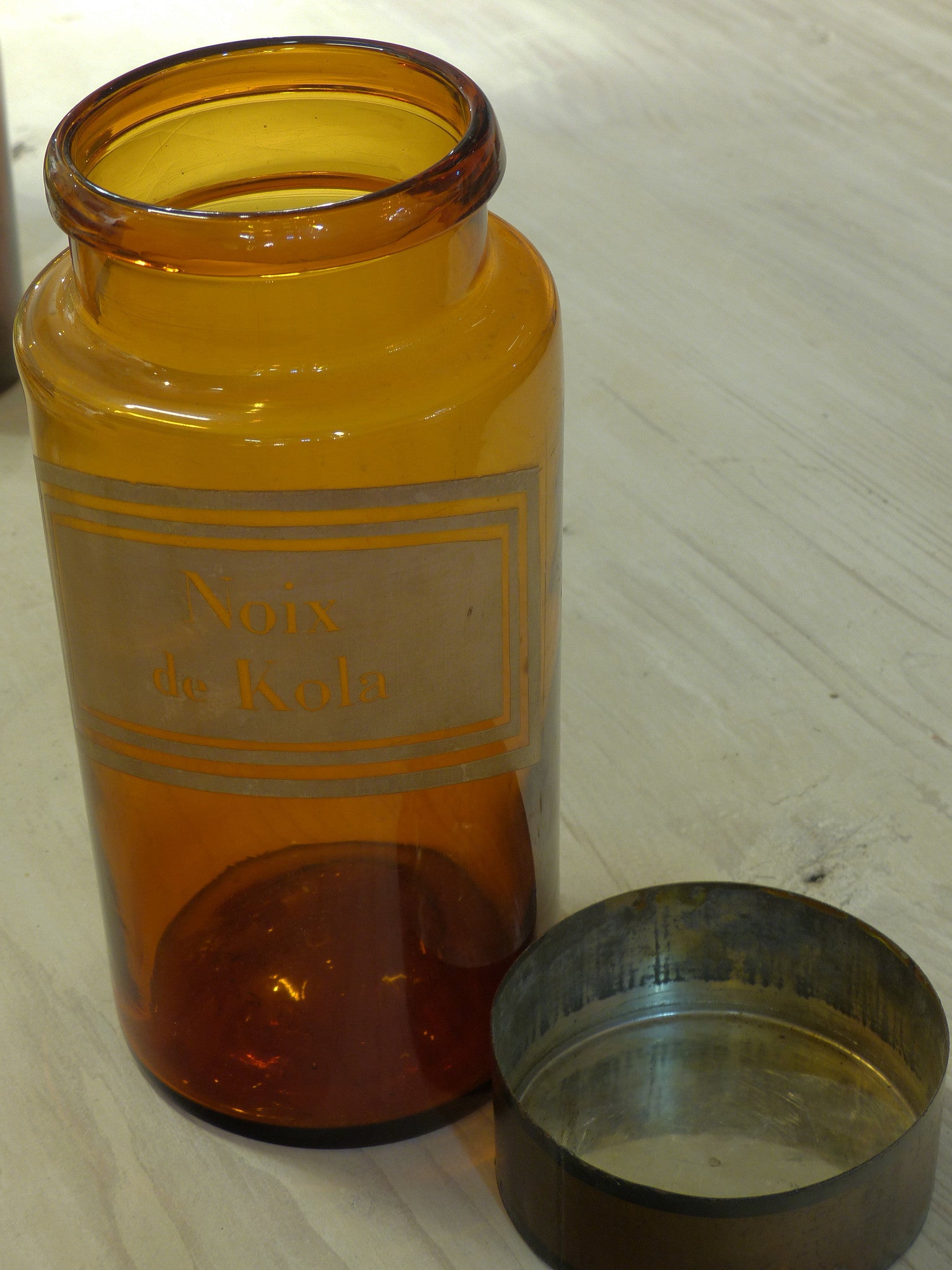 Large French Apothecary glass jar