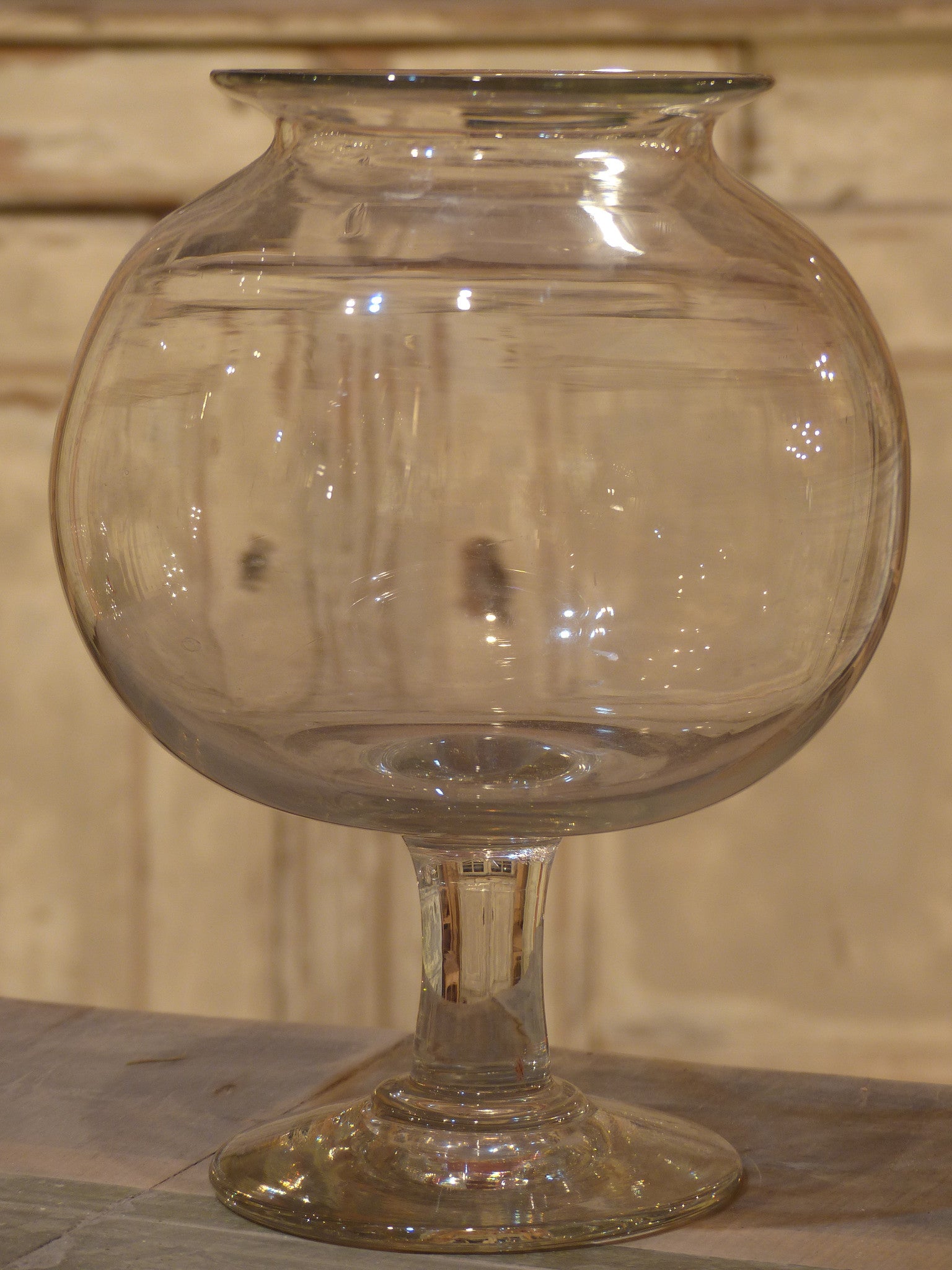 19th century French apothecary glass jar