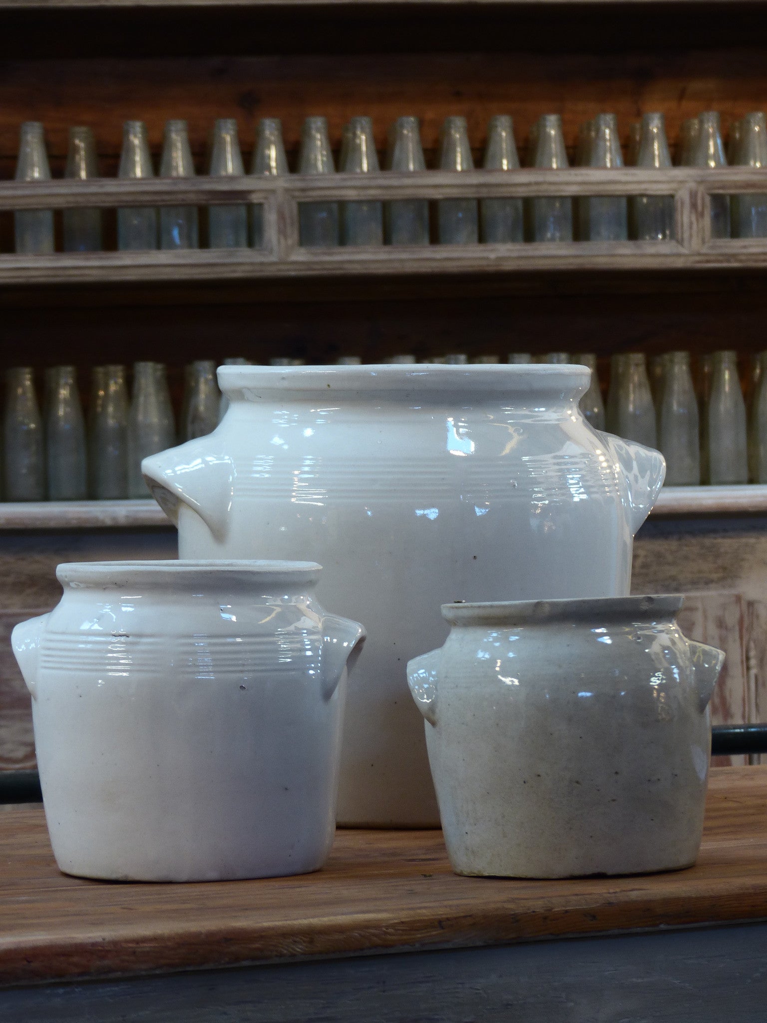 Variety of French pot 'gres' - stoneware