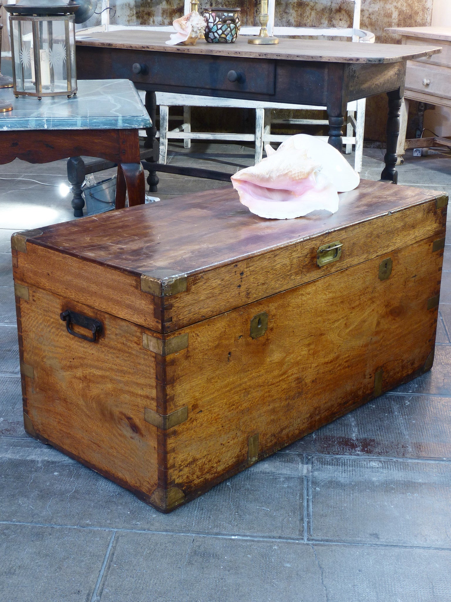 French storage trunk - 19th century