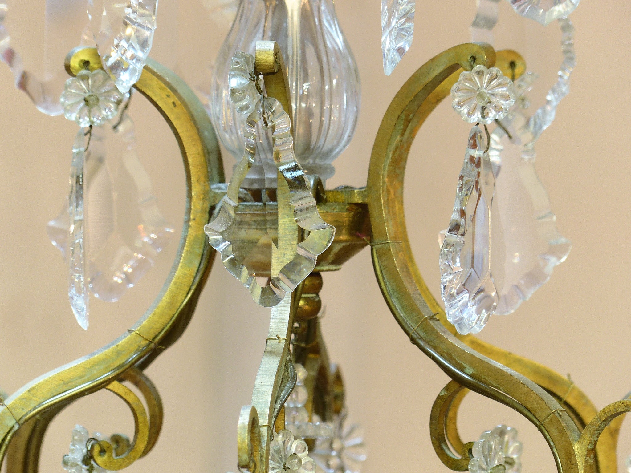 French vintage crystal chandelier  – 1930’s