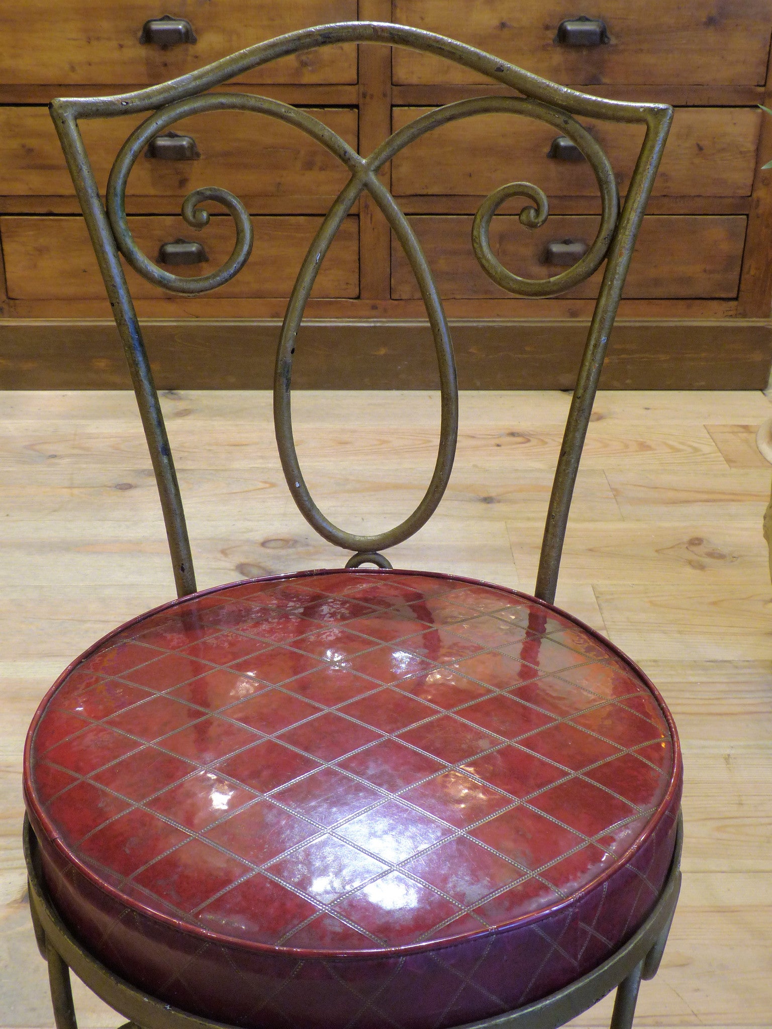 Pair of mid-century Parisian vanity chairs