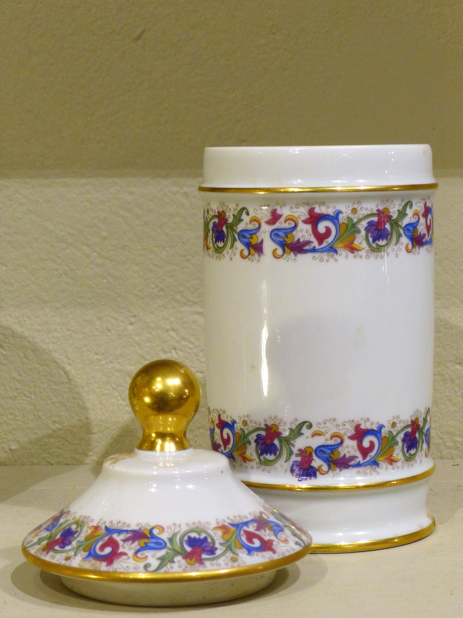 Limoges porcelain apothecary jar