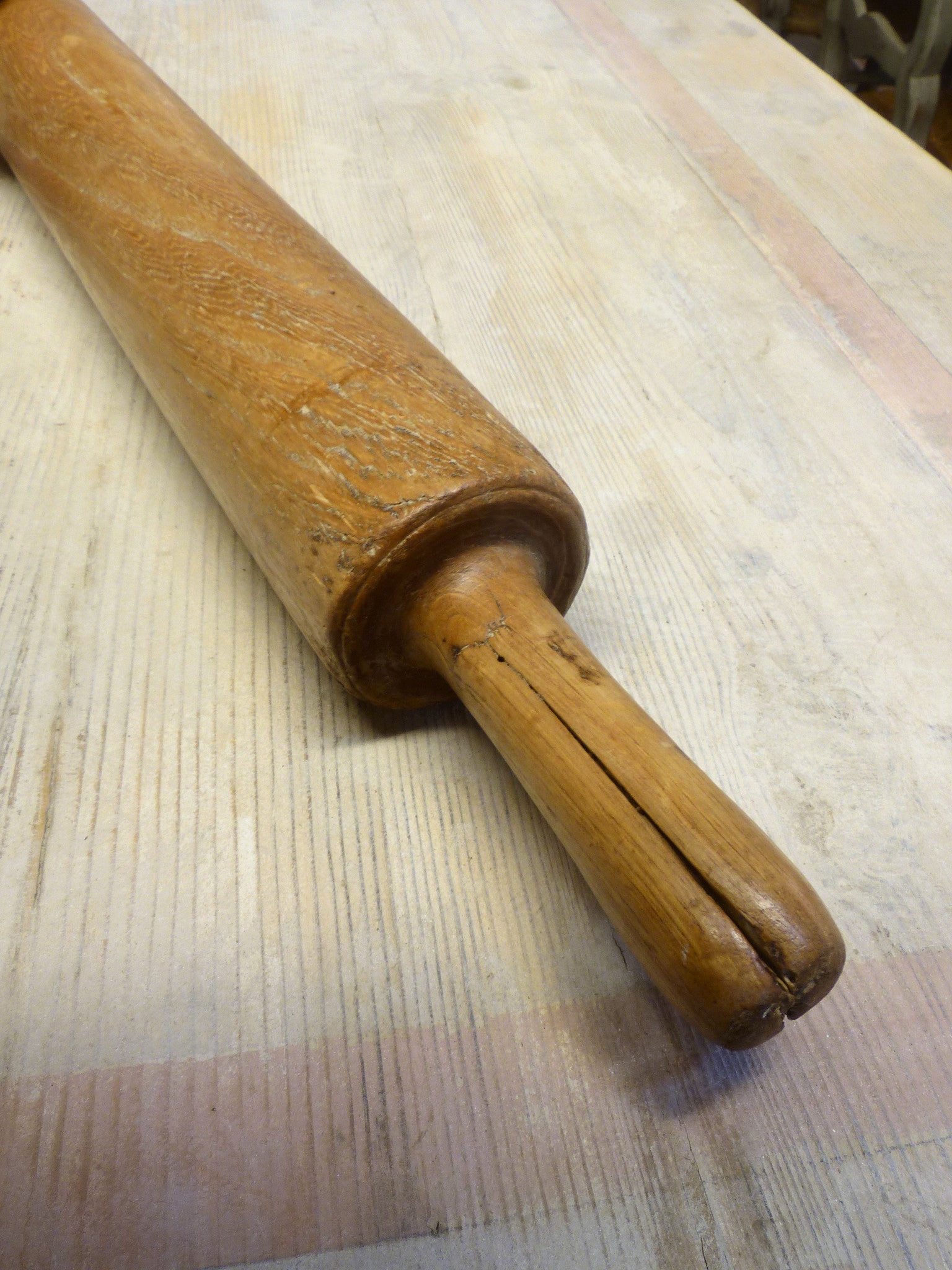 Extra large 19th century French rolling pin