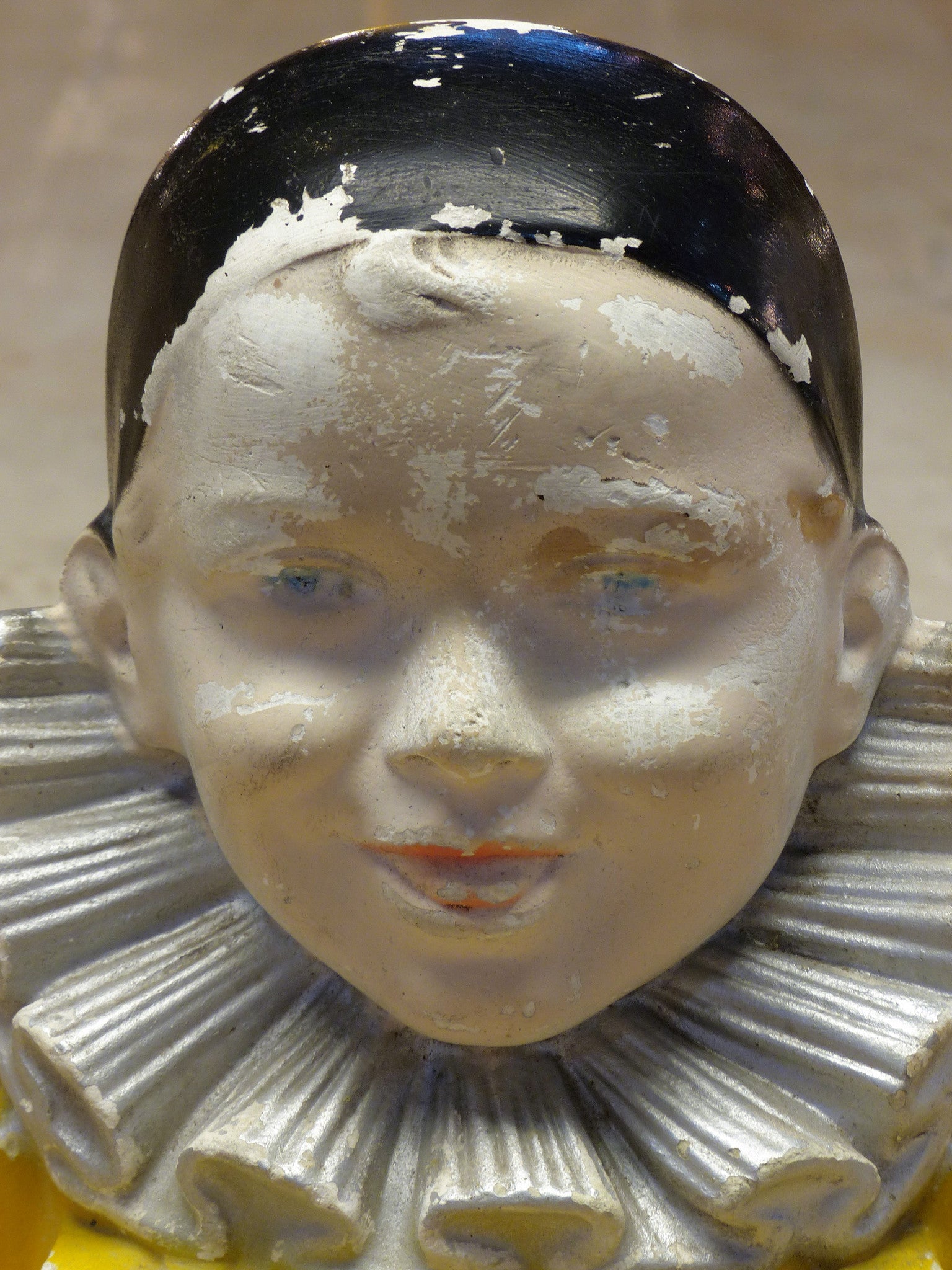 19th century Pierrot Gourmand plaster lollipop stand