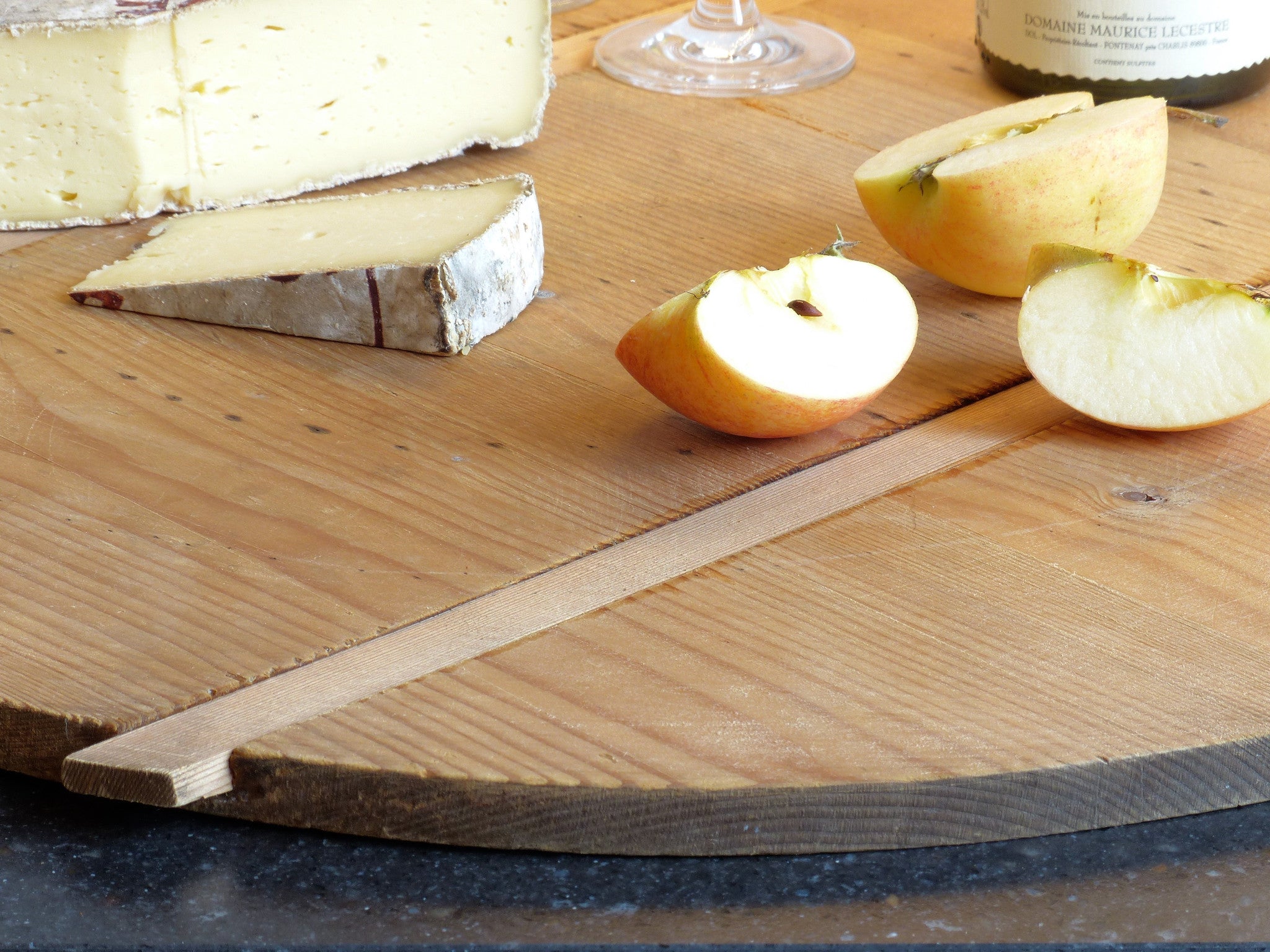 Round French cheese board - circa 1940's - 26½"