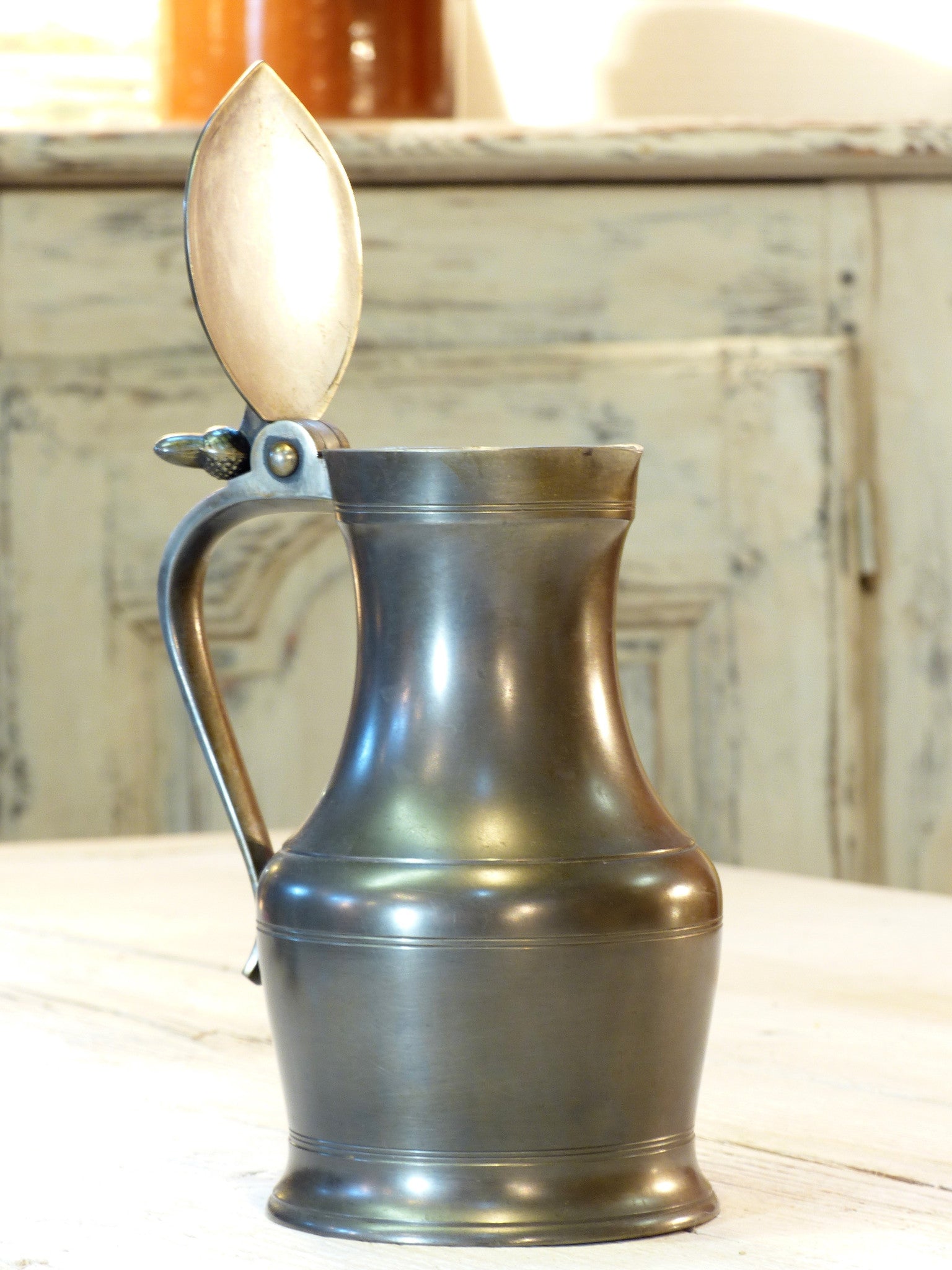 Three French pewter jugs – 1950’s