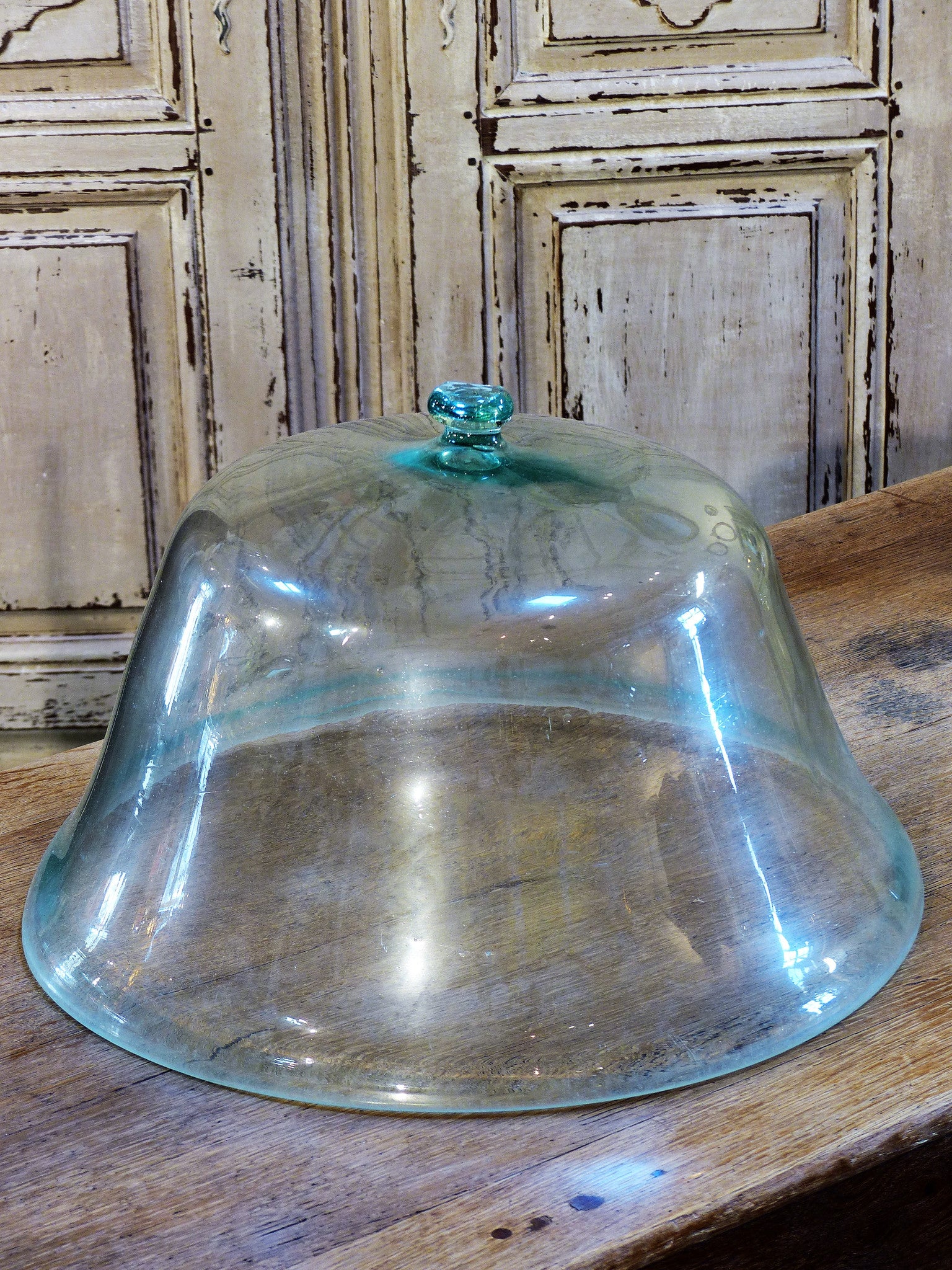 Late 18th century glass garden cloche