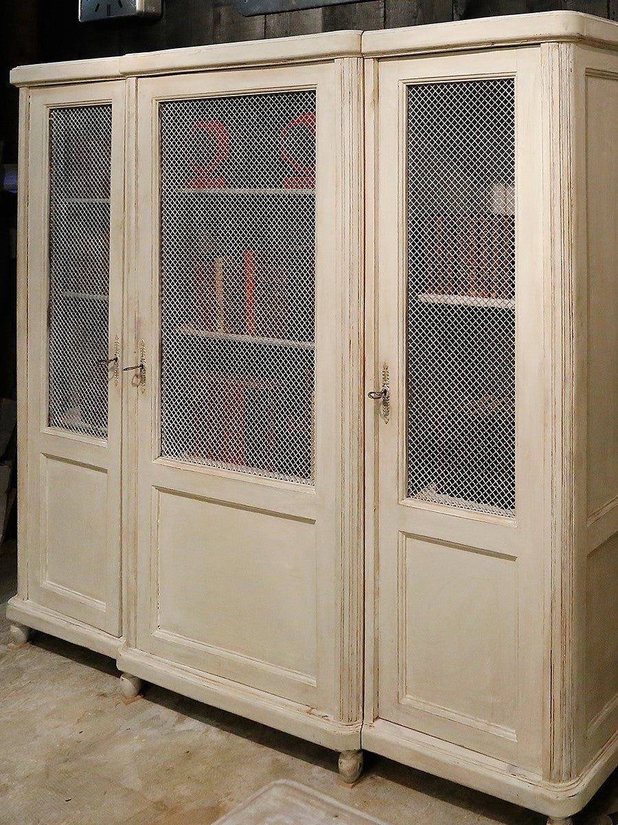 Bookcase with original grillwork, French 1940s