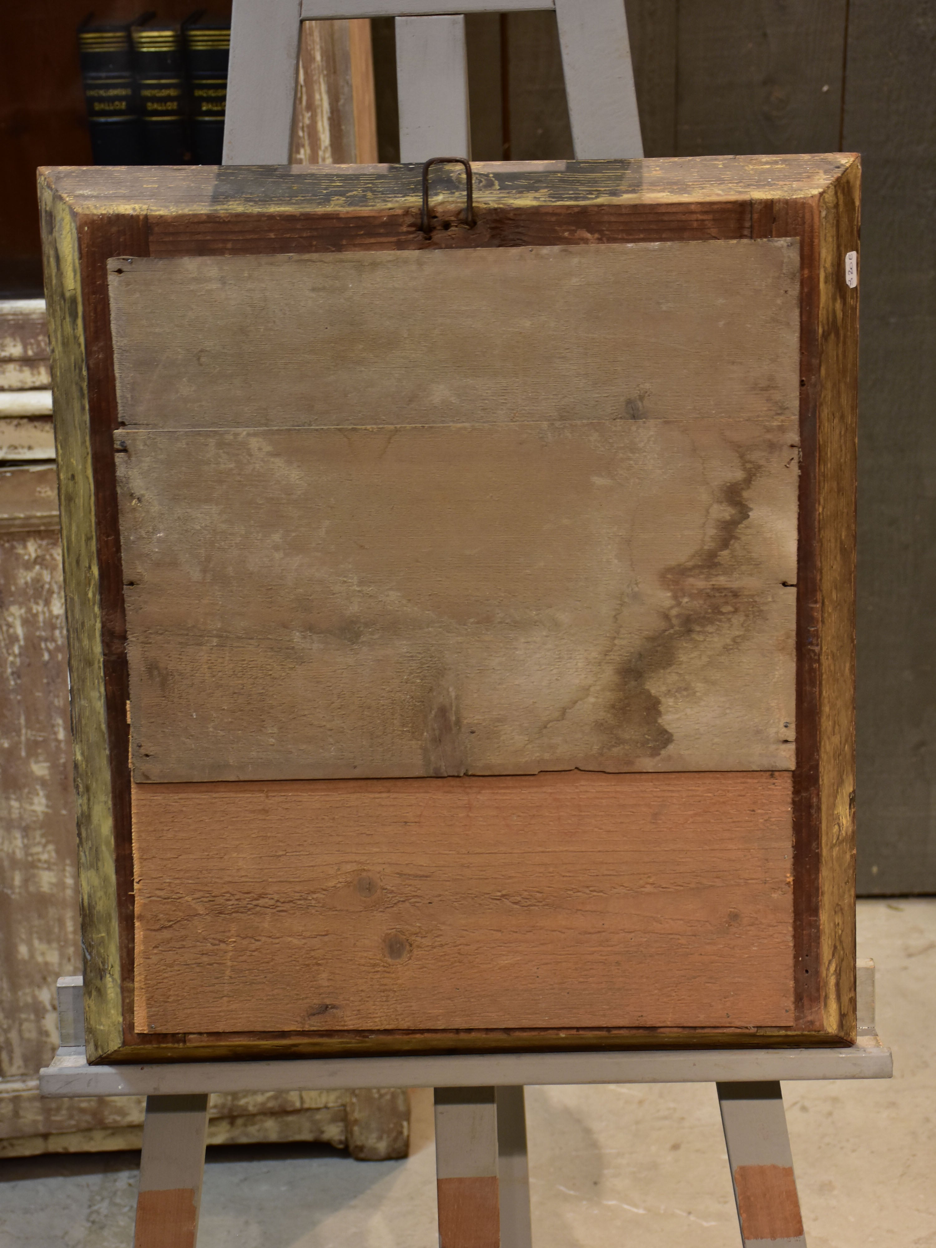 Small early 19th century Empire mirror with deep rectangular frame